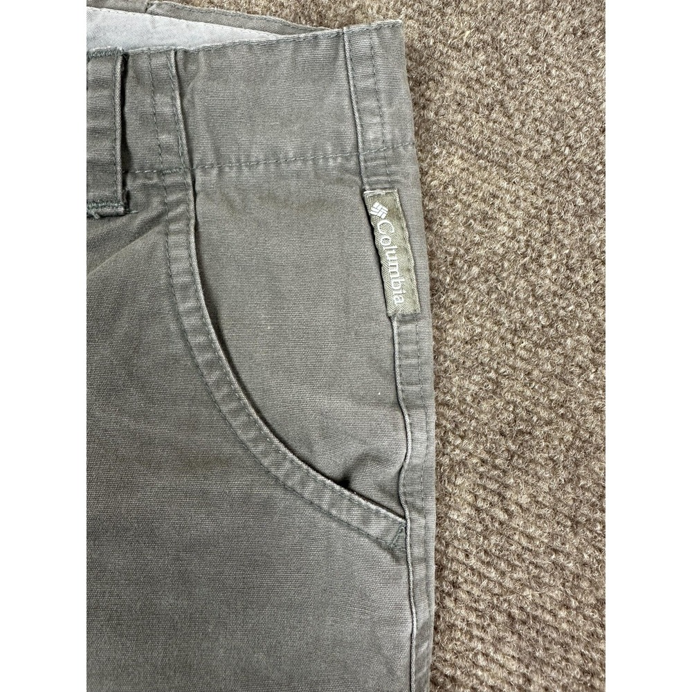 Columbia Shorts Womens Size 8 olive 100% Cotton Casual Outdoors Utility Pockets - Picture 8 of 12